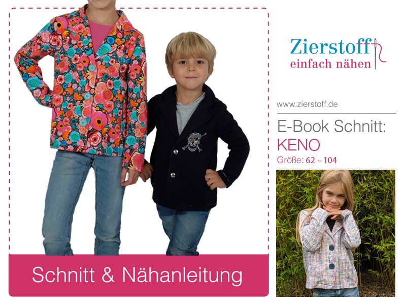 Blazer mit Reverskragen “Keno”, Gr. 62 – 104 [Digital]