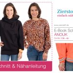 Sweatshirt mit Collegebündchen “ANOUK”, Gr. 158 – Damengr. 46 [Digital]