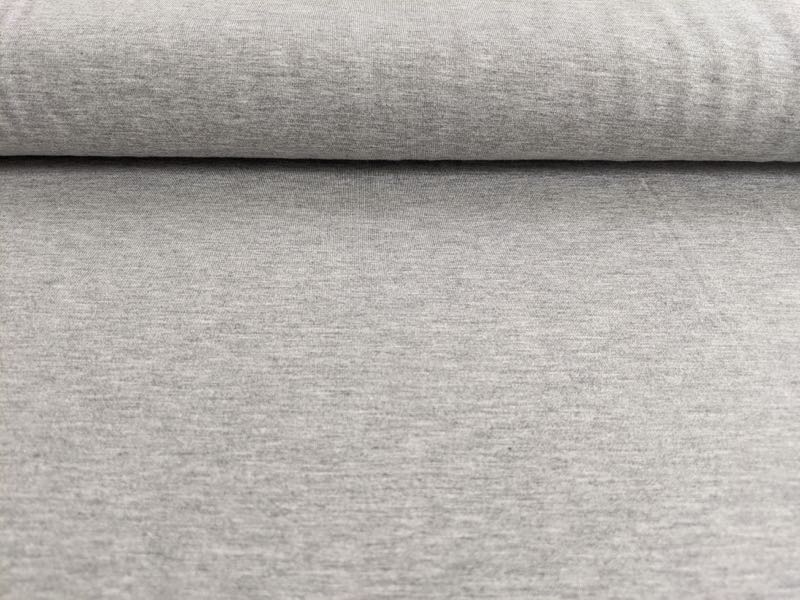 Jersey aus Bambus, unifarben Hellgrau Melange