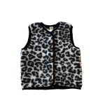 Alwero – Bodywarmer „TYB“ Junior, Biowolle, LEOPARD WHITE, ultra light