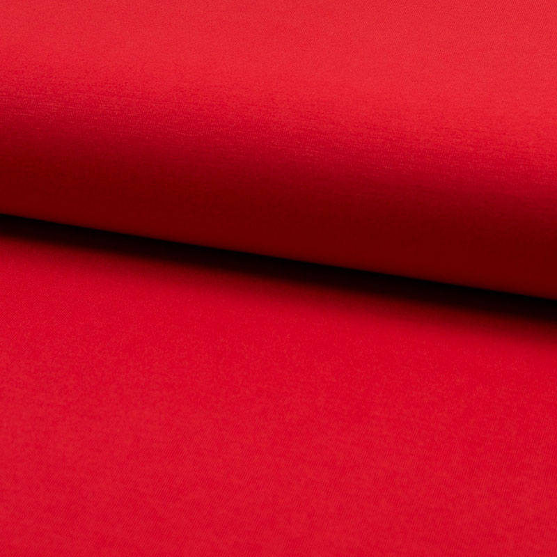 Jersey aus Bambus, unifarben Rot