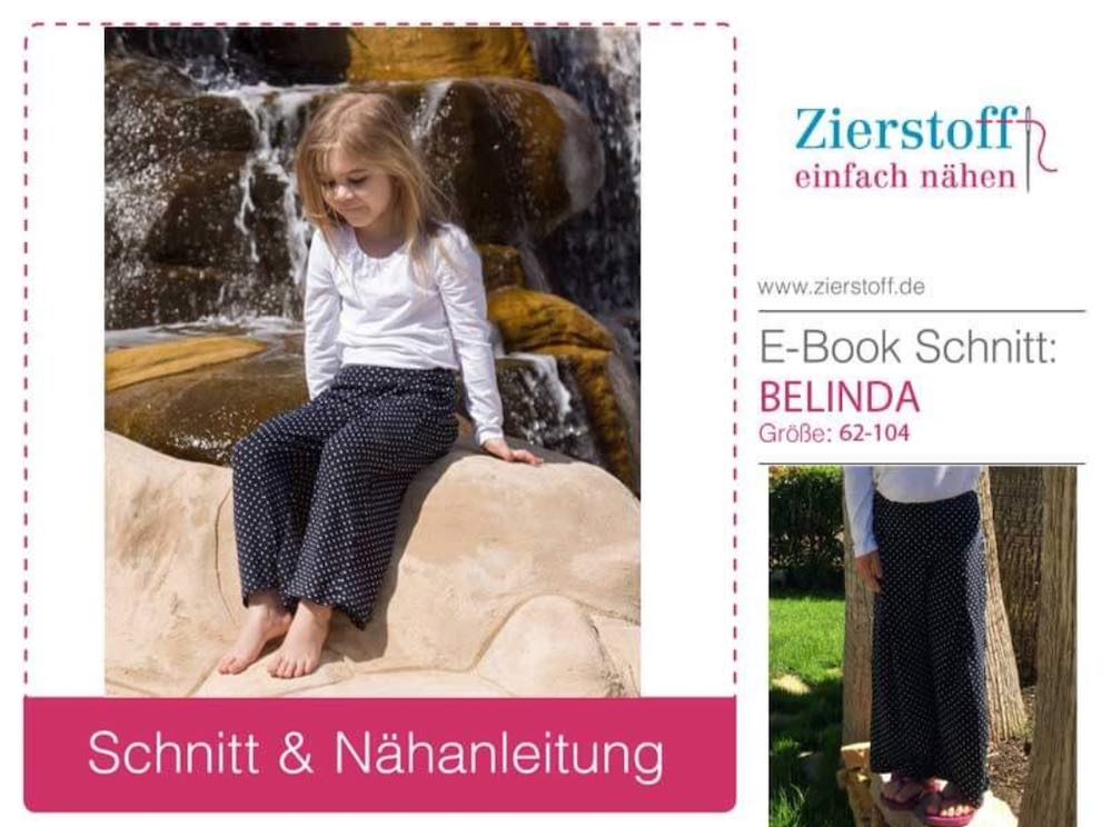 Haremshose / weite Hose “BELINDA”, Gr. 62 – 104 [Digital]