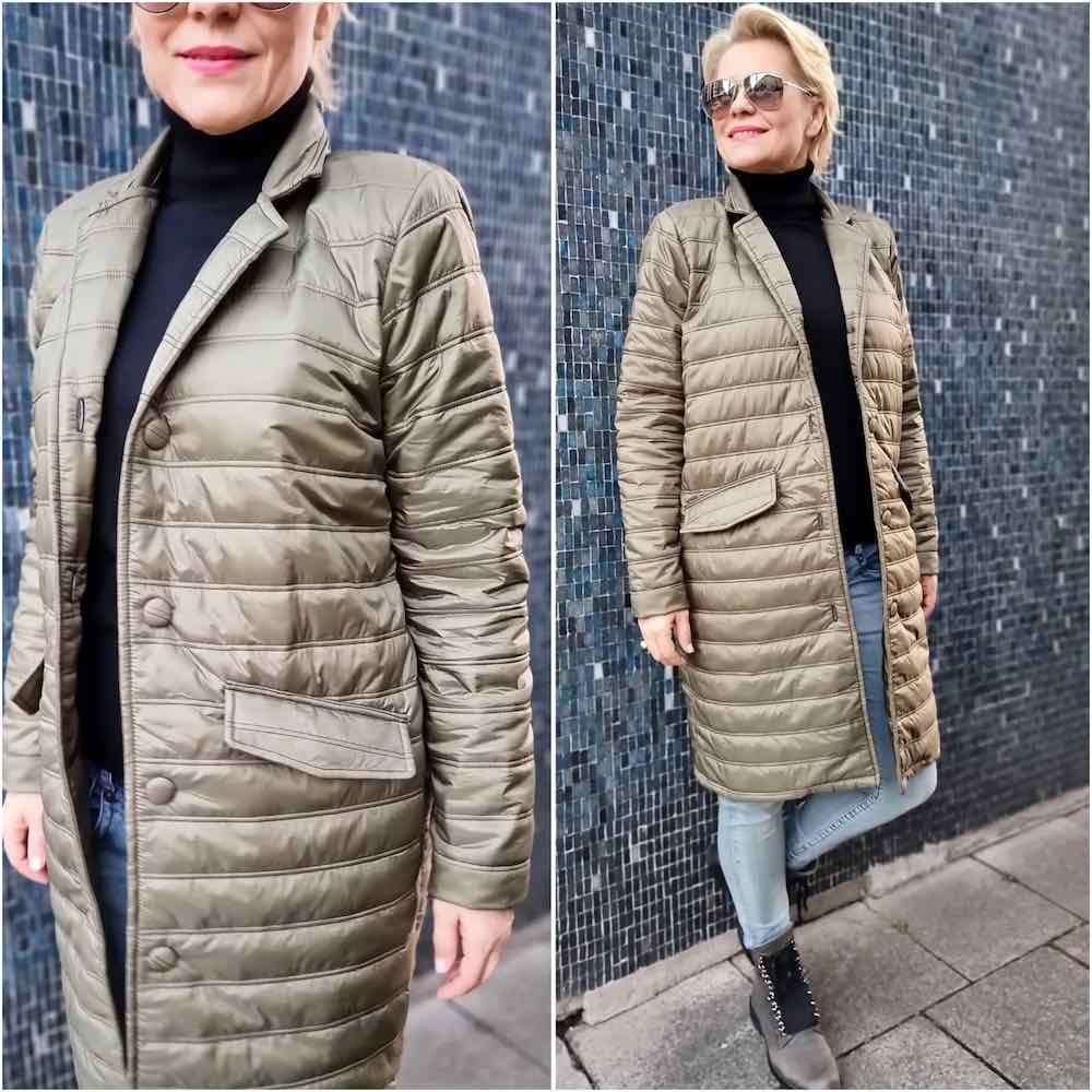 Stepper – Steppstoff, Mantelstoff, Schwarz unifarben – Bild 4