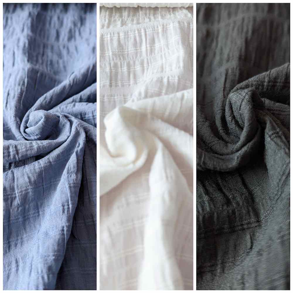 Slub Voile Cotton, unifarben, leicht fallend, elastisch