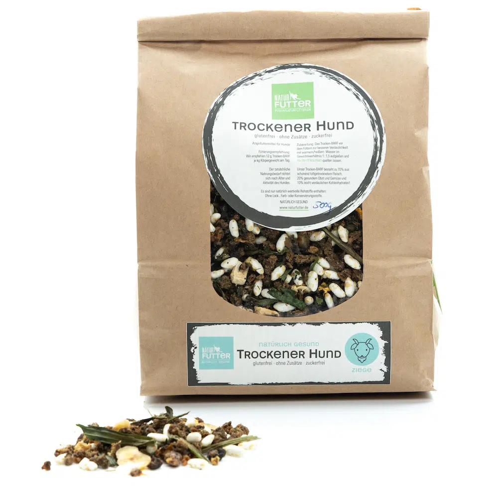 (MHD 03/25) Premium Trocken Barf – Trockener Hund (hoher Fleischanteil, gesundes Gemüse, Monoprotein Herkunft/Verarbeitung in DE (Lamm, Wild)